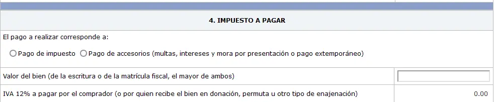 impuesto a pagar formulario SAT-2799 IVA contrato pagos directo, calculo porcentaje pago